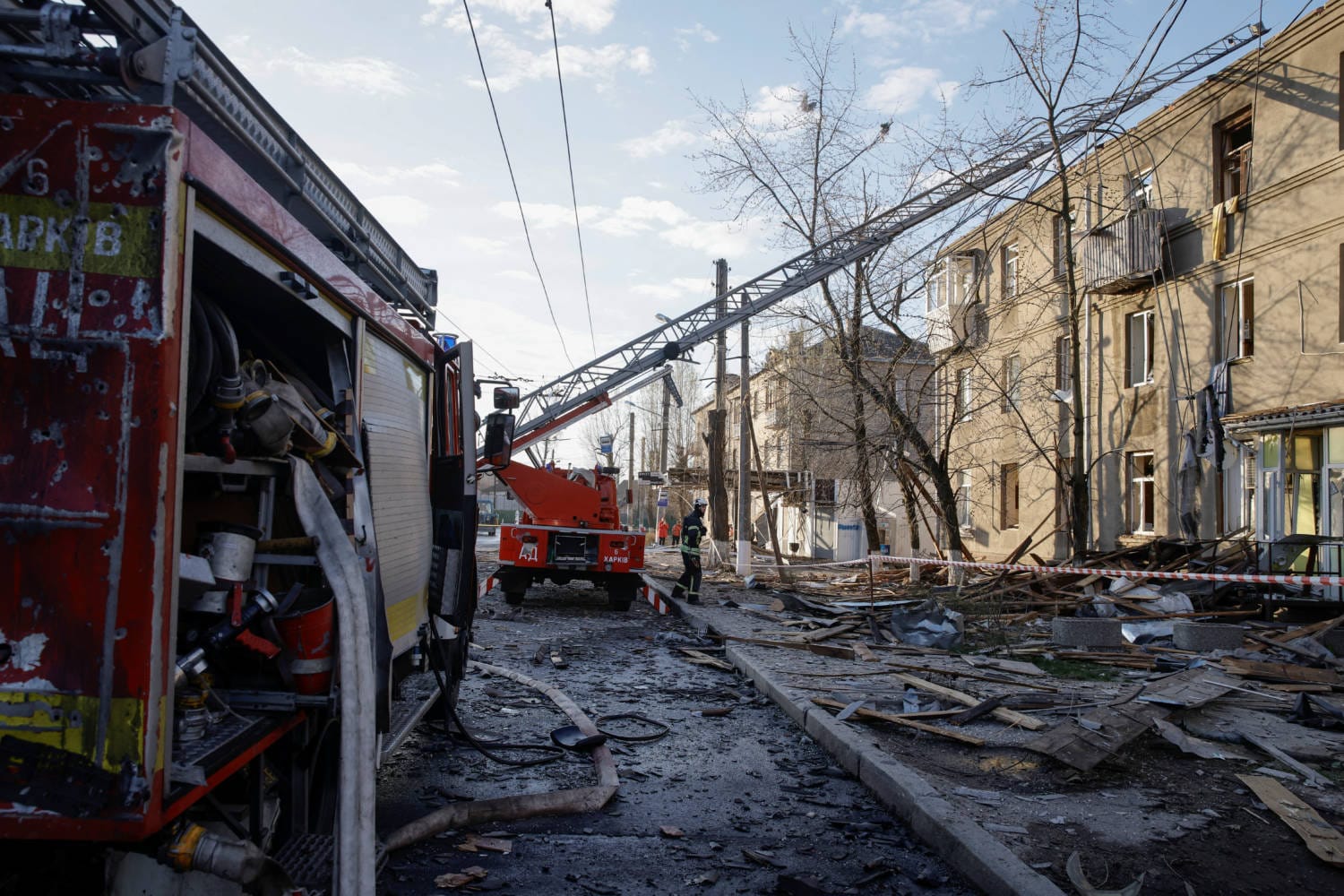 A Russian drone attack in Kharkiv, Ukraine killed four people and left 350,000 residents without power