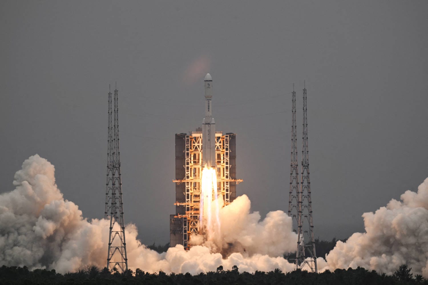 China sent three astronauts to the Tiangong space station for a six-month mission