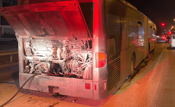 incendio en un autobús