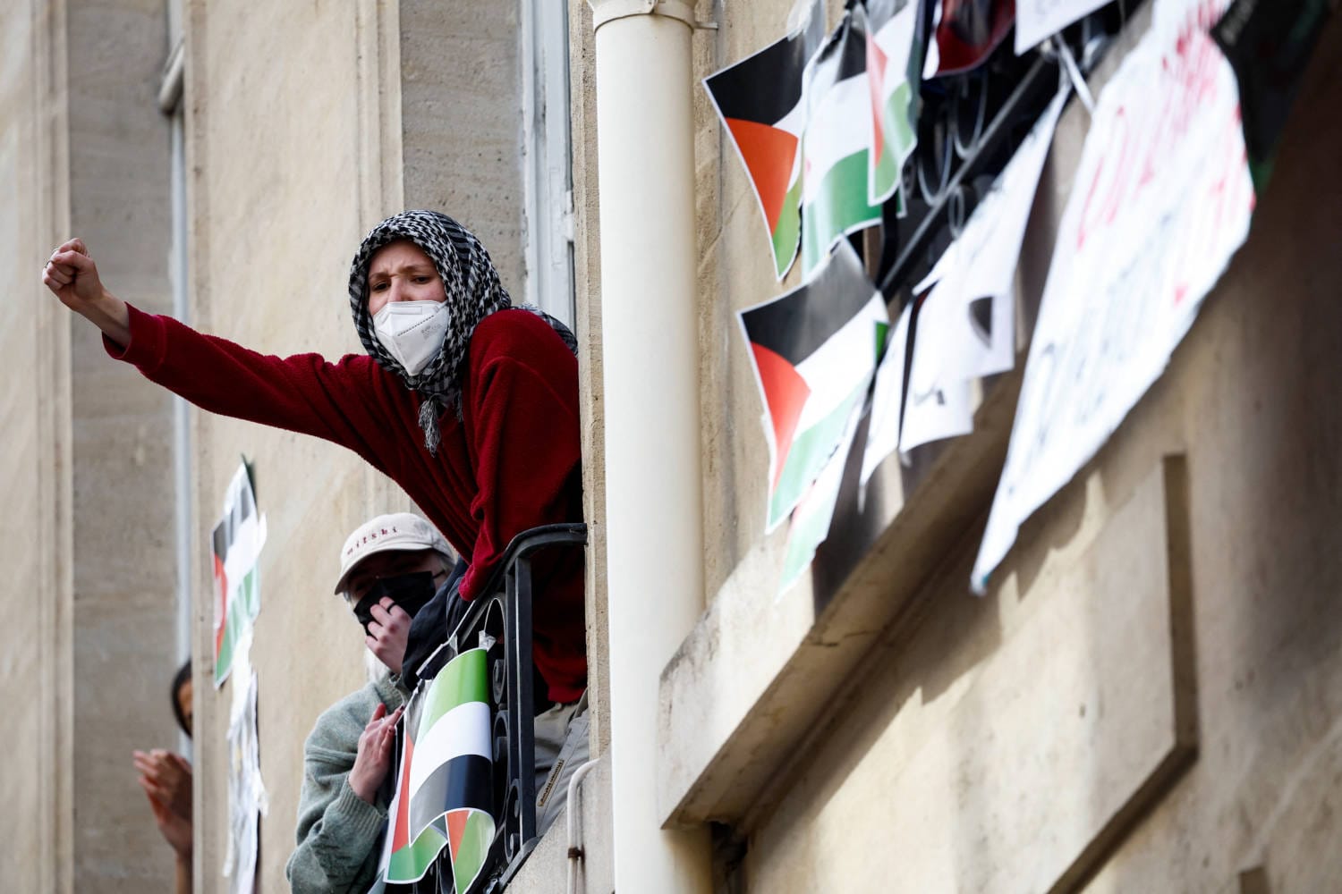 Students at Sciences Po in Paris blocked access to the university in protest of Israel's actions in Gaza, demanding the institution condemn Israel