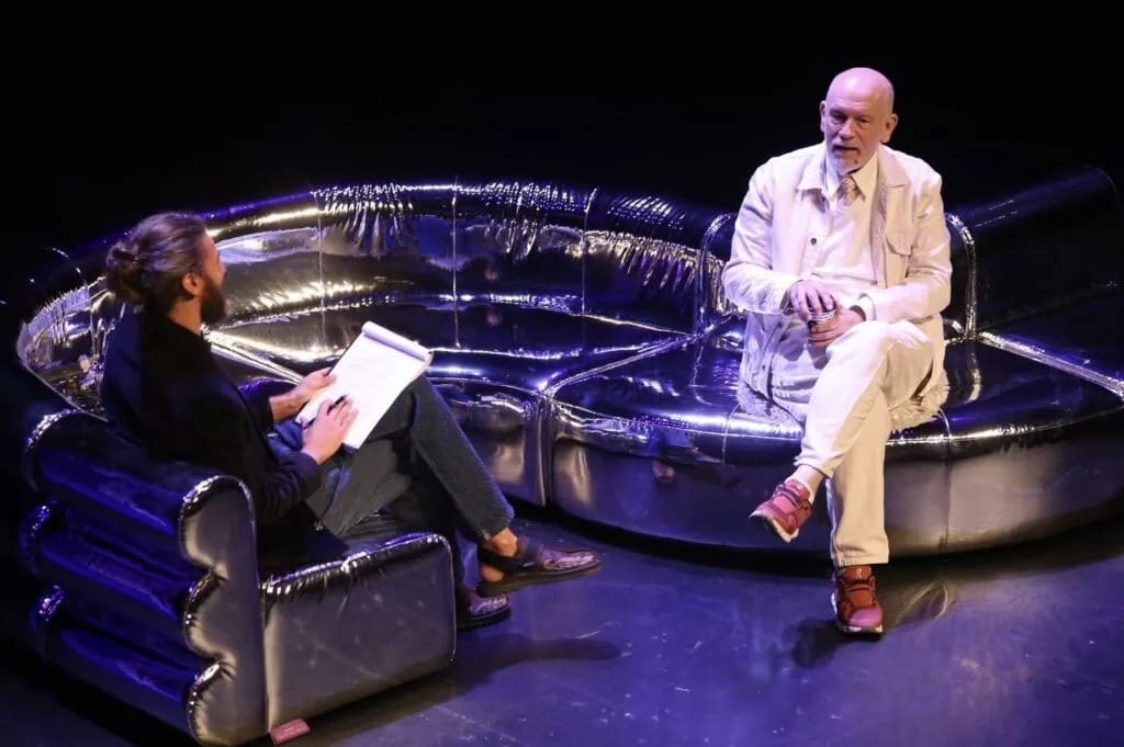 John Malkovich, the acclaimed American actor, participated in an open discussion at the THOC Theatre in Nicosia